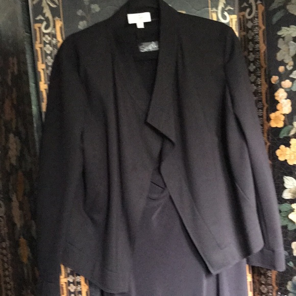 Black stretch open front jacket - Picture 3 of 9